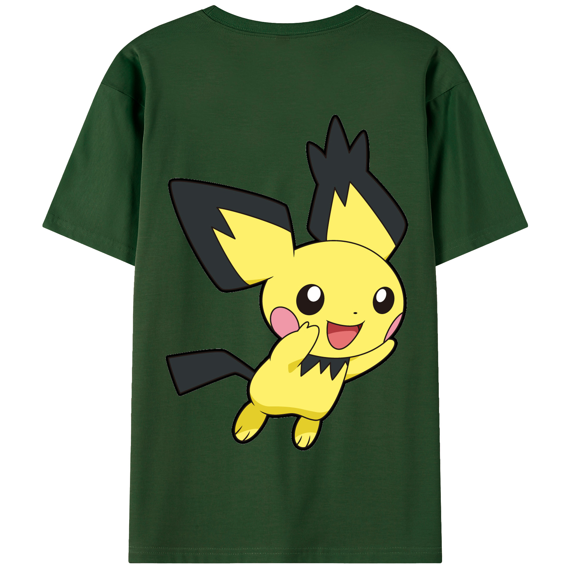 （画像用） ポケットモンスター Pokémon 綿100％半袖Tシャツ（背面プリント）
